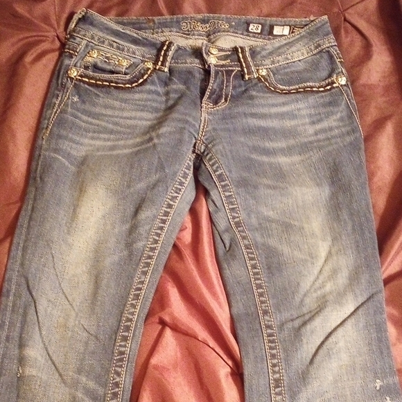 Miss Me Denim Jeans with Smokey Rhinestone Embellishments - Picture 7 of 7